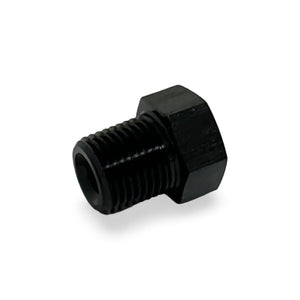 HEX PLUG 1/8IN NPT AL BLACK