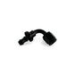 FITTING PUSH LOCK HOSE END AN4 90 DEG AL BLACK