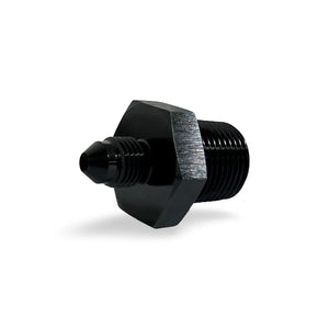 FITTING ADAPTER STRAIGHT AN3 TO 3/8NPT AL BLACK