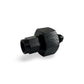 FITTING ADAPTER AN3 FEMALE TO MALE WITH 1/8IN PORT AL BLACK