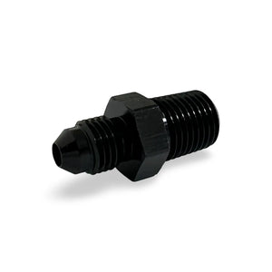 FITTING ADAPTER STRAIGHT AN4 TO 1/4NPT AL BLACK